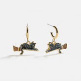 Feline Fly Kids' Halloween Earrings