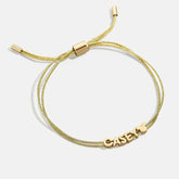 Disney Mickey Mouse Custom Cord Bracelet - Gold