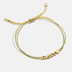 Disney Mickey Mouse Custom Cord Bracelet - Gold