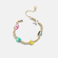 Disney Alice in Wonderland Pisa Charm Bracelet - Gold/Multi
