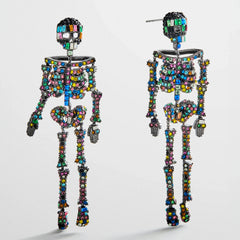Drop Dead Hottie Earrings - Black/Multi
