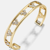 Disney Mickey Mouse Cuff Bracelet - Gold/Pavé