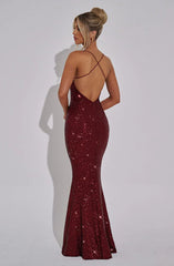 Meridith Maxi Dress - Wine