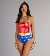 Halloween Costume Lady Justice Halter Bodysuit