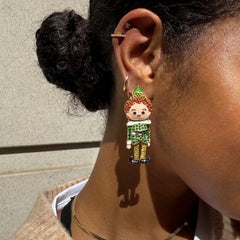Elf Buddy Earrings - Green
