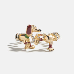 Disney Pixar Slinky Dog Cuff Ring - Gold/Pavé