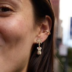 Disney Mickey Mouse Snowman Drop Earrings - Snowman