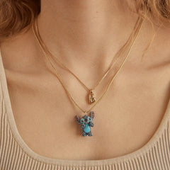 Disney Stitch 3D Pendant Necklace - Blue