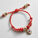 Eye Candy Evil Eye Paracord Bracelet - Red