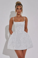 Angelique Mini Dress - Ivory