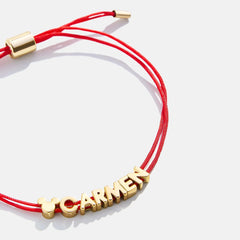 Disney Mickey Mouse Custom Cord Bracelet - Red