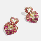 Disney Mickey Mouse Heart Statement Earrings - Pink