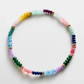 Emily Semi-Precious Bracelet - Multi Color Block