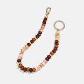 Flying Colors Bag Charm - Gold/Brown