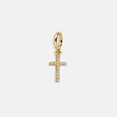 Faith Cluster Charm - Pave Cross