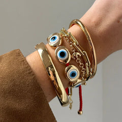 Eye to Eye Bracelet - Gold/Blue