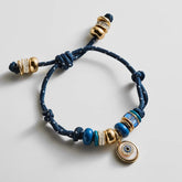 Eye Candy Evil Eye Paracord Bracelet - Navy