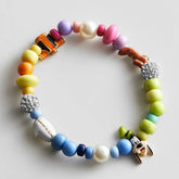 Disney Goofy Beaded Multicolored Charm Bracelet - Goofy