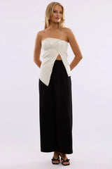 Black Tailored Pants Mid Rise