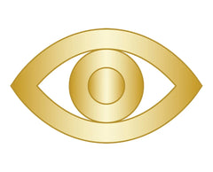 Evil Eye Icon - Gold