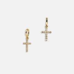 Faith Cluster Charm - Pave Cross