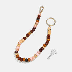 Flying Colors Bag Charm - Gold/Brown
