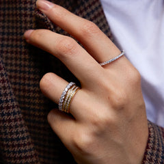 Diana Sterling Silver Eternity Ring - 2MM Stones
