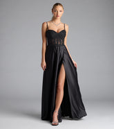Antonina Sweetheart Corset A-Line Satin Formal Dress
