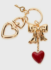 Aurelio Pendant Keyring Gold