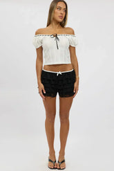 Black Mini Shorts Lace
