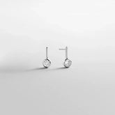 Fallon Sterling Silver Bezel Earrings - Silver