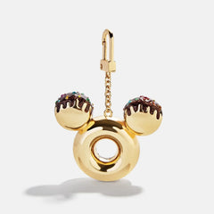 Disney Mickey Mouse Chocolate Donut Bag Charm - Disney Chocolate Donut Bag Charm