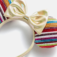 Disney Minnie Mouse Striped Ears Headband - Minnie Mouse Multicolored Ears Disney Ears
