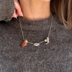 Disney Lady & the Tramp Dynamic Duo Charm Necklace - Disney Lady & the Tramp