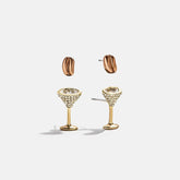 Espresso Yourself Earring Set - Espresso Martini Earring Set