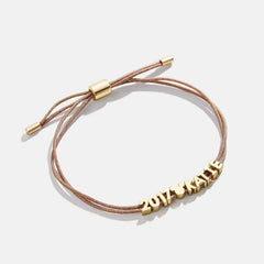 Disney Mickey Mouse Custom Cord Bracelet - Taupe
