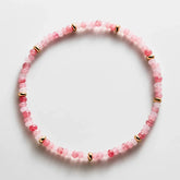 Emily Semi-Precious Bracelet - Light Pink Multi