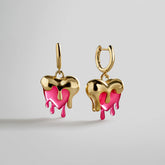 Fatal Attraction Heart Earrings