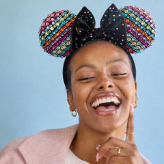 Disney Minnie Mouse Crystal Multicolor Ears Headband - Minnie Mouse Crystal Multicolor Ears