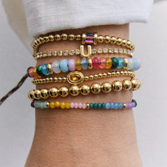Emily Semi-Precious Bracelet - Multi Color Block