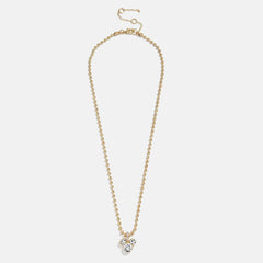Disney Mickey Mouse Pisa Necklace - Gold/Pavé