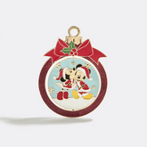 Disney Mickey & Minnie Mouse Reversible Christmas Pin - Mickey Mouse & Minnie Mouse