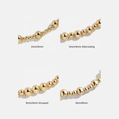 Florence Pisa Bracelet - 4MM/6MM Gold Pisa