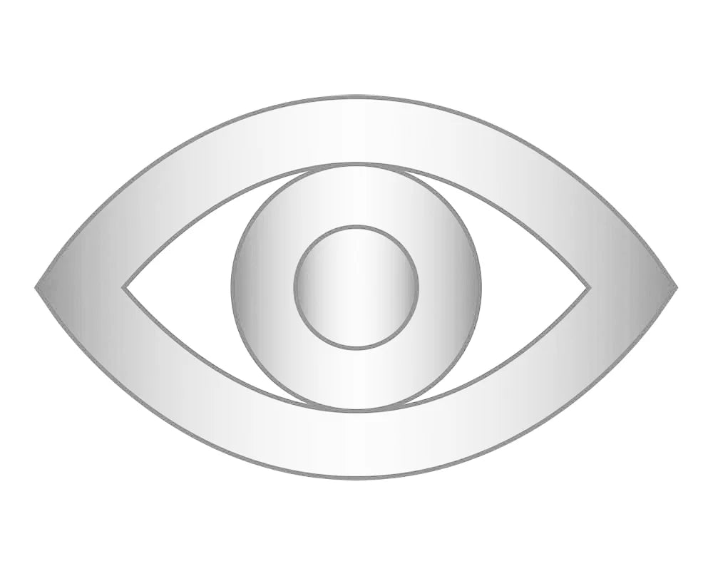 Evil Eye Icon - Silver