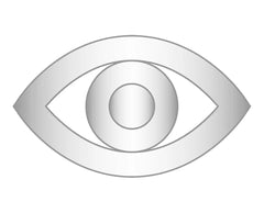 Evil Eye Icon - Silver