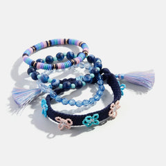 Flower Child Kids Bracelet Set - Blue