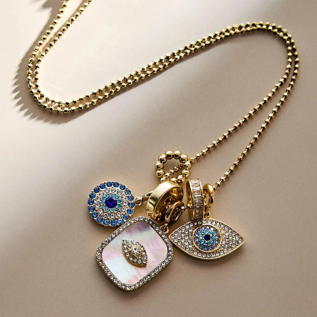 Evil Eye Charm Necklace - Turquoise Evil Eye