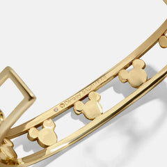 Disney Mickey Mouse Cuff Bracelet - Gold/Pavé