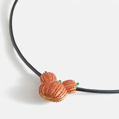 Disney Mickey Mouse Pumpkin Cord Necklace - Orange