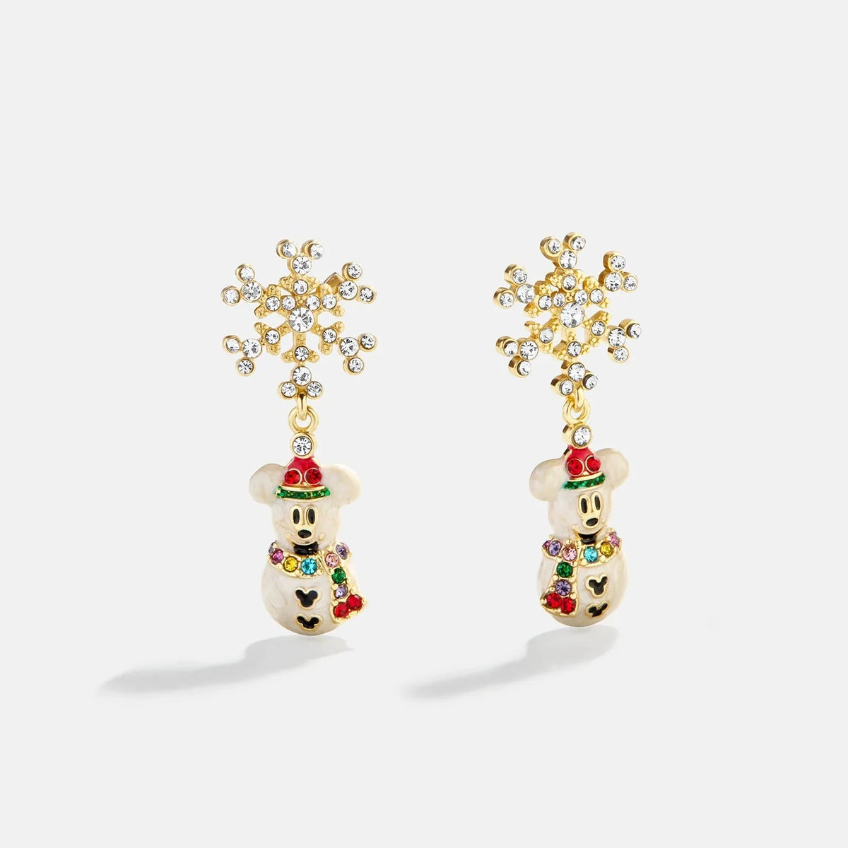 Disney Mickey Mouse Snowman Drop Earrings - Snowman